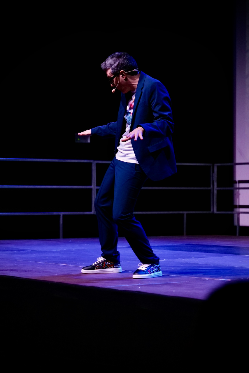 Parrado a l'escenari de Mont'Agora de Montbui